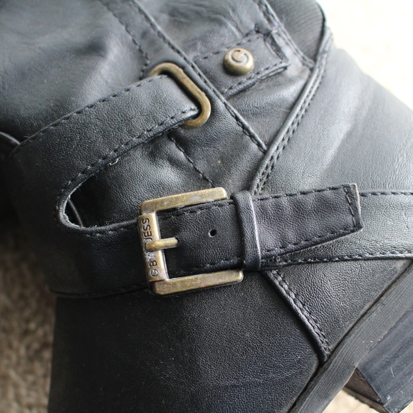 G by Guess Black Leather Boots - Picture 4 of 6